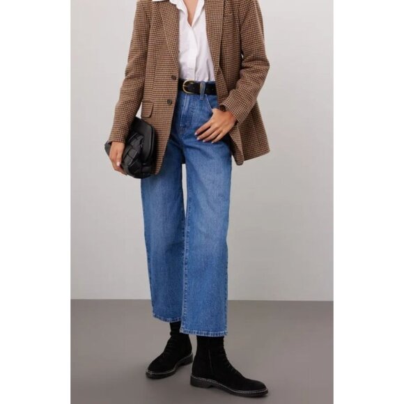 Madewell Denim - Madewell The Perfect Vintage Wide-Leg Crop Jean High Fitted Waist Women's 27